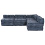Sofá modular tipo puff 4 plazas convertible tela índigo by , Cushions for chairs and sofas - Ref: Foro24-3315113, Price: 527,...