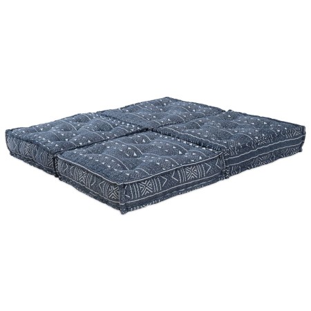 Sofá modular tipo puff 2 plazas convertible tela índigo by , Cushions for chairs and sofas - Ref: Foro24-3315115, Price: 233,...