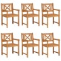 Sillas de Jardín 6 pcs 56x55.5x90 cm Madera Sólida Acacia, Sillas de Jardín 2 pcs 56x56x90 cm Madera Sólida Acacia by , Garde...