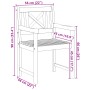 Sillas de Jardín 6 pcs 56x55.5x90 cm Madera Sólida Acacia, Sillas de Jardín 2 pcs 56x56x90 cm Madera Sólida Acacia by , Garde...