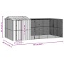 Aviario con extensión acero gris antracita 310x619x247 cm von , Füße und Vogelkäfige - Ref: Foro24-3325166, Preis: 1,00 €, Ra...