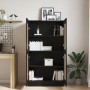 Gabinetes de librería 2 pcs Negro Roble 165x30,5x150 cm Madera von , Bücherregale und Regale - Ref: Foro24-3329275, Preis: 11...