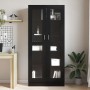 Estanterías 2 uds madera ingeniería roble negro 82,5x30,5x185cm von , Bücherregale und Regale - Ref: Foro24-3329277, Preis: 1...