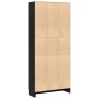 Estanterías 2 uds madera ingeniería roble negro 82,5x30,5x185cm von , Bücherregale und Regale - Ref: Foro24-3329277, Preis: 1...