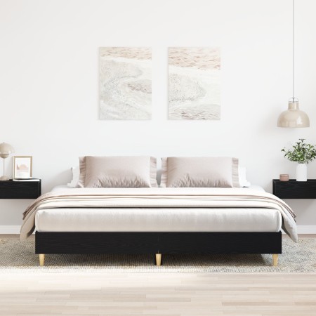 Estructura de Cama Roble Negro 180x200 cm Madera Ingenierizada | Foro24.es | Tu tienda online para hogar, jardín y más Foro24.es