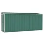 Cobertizo jardín pared acero galvanizado verde 118x382x178 cm de vidaXL, Cobertizos - Ref: Foro24-316229, Precio: 258,99 €, D...