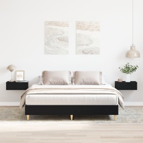 Estructura de Cama Roble Negro 150x200 cm Madera Contrachapada by , Beds and slatted bases - Ref: Foro24-3329281, Price: 146,...