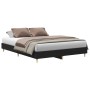 Estructura de Cama Roble Negro 150x200 cm Madera Contrachapada by , Beds and slatted bases - Ref: Foro24-3329281, Price: 146,...