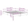 Estructura de Cama Roble Negro 150x200 cm Madera Contrachapada by , Beds and slatted bases - Ref: Foro24-3329281, Price: 146,...