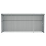 Cobertizo jardín pared acero galvanizado verde 118x382x178 cm