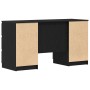 Mesas 2 pcs Roble Negro 140x50x76 cm Madera Elaborada by , Desks - Ref: Foro24-3329284, Price: 191,95 €, Discount: %