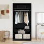 Armario Negro Roble 100x50x200 cm de Madera von , Kleiderschränke - Ref: Foro24-3329297, Preis: 176,20 €, Rabatt: %