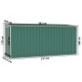 Grüner Wandgartenschuppen aus verzinktem Stahl, 118 x 382 x 178 cm von vidaXL, Schuppen - Ref: Foro24-316229, Preis: 263,13 €...