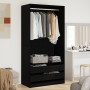Armario Negro Roble 100x50x200 cm en Madera von , Kleiderschränke - Ref: Foro24-3329299, Preis: 202,42 €, Rabatt: %