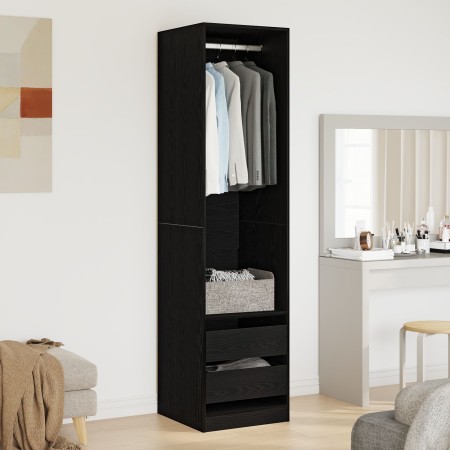 Armario  Negro Roble 50x50x200 cm Madera elaborada | Foro24.es | Tu tienda online para hogar, jardín y más Foro24.es