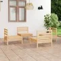 Garden furniture set 4 pieces solid pine wood by vidaXL, Garden sets - Ref: Foro24-3082402, Price: 171,19 €, Discount: %