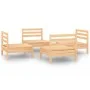 Garden furniture set 4 pieces solid pine wood by vidaXL, Garden sets - Ref: Foro24-3082402, Price: 171,19 €, Discount: %