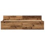 Estructura de cama madera de ingeniería envejecida 200x200 cm | Foro24.es | Tu tienda online para hogar, jardín y más Foro24.es