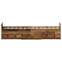 Cama sin colchón madera de ingeniería envejecida 75x190 cm by , Beds and slatted bases - Ref: Foro24-3329306, Price: 179,26 €...