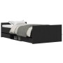 Cama sin colchón madera de ingeniería roble negro 100x200 cm by , Beds and slatted bases - Ref: Foro24-3329326, Price: 203,33...