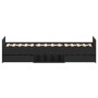 Cama sin colchón madera de ingeniería roble negro 100x200 cm by , Beds and slatted bases - Ref: Foro24-3329326, Price: 203,33...
