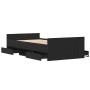Cama sin colchón madera de ingeniería roble negro 90x200 cm | Foro24.es | Tu tienda online para hogar, jardín y más Foro24.es