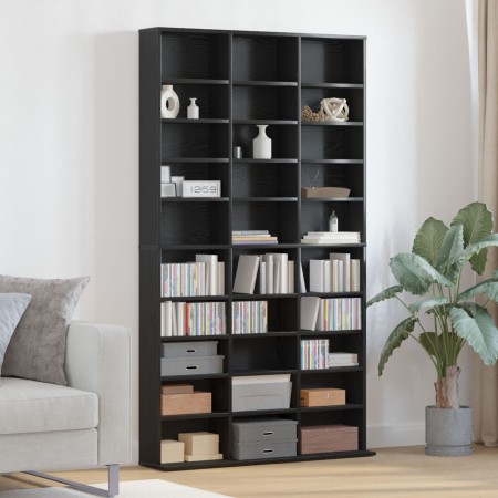 Armario de CD madera de ingeniería roble negro 101x23x177,5 cm | Foro24.es | Tu tienda online para hogar, jardín y más Foro24.es