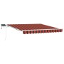 Toldo retráctil manual con LED Naranja y Marrón 300x250 cm by , Awnings - Ref: Foro24-3329938, Price: 288,69 €, Discount: %