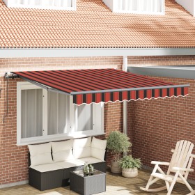 Toldo Retráctil Manual en Naranja y Marrón, 300x250 cm by , Awnings - Ref: Foro24-3329941, Price: 295,31 €, Discount: %