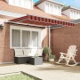 Toldo Retráctil Automático en Naranja y Marrón, 300x250 cm | Foro24.es | Tu tienda online para hogar, jardín y más Foro24.es