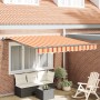 Toldo Retráctil Manual Amarillo y Naranja 300x250 cm by , Awnings - Ref: Foro24-3329965, Price: 271,25 €, Discount: %