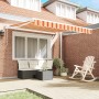 Toldo retráctil automático amarillo y naranja 300x250 cm by , Awnings - Ref: Foro24-3329970, Price: 345,32 €, Discount: %