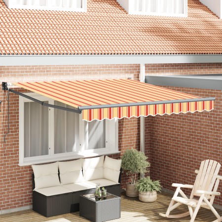 Toldo Retráctil Automático Beige y Rojo 300x250 cm von , Markisen - Ref: Foro24-3329972, Preis: 296,47 €, Rabatt: %