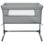 Cradle with light gray linen fabric mattress by vidaXL, Cribs and beds for children - Ref: Foro24-10295, Price: 113,05 €, Dis...