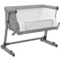 Cradle with light gray linen fabric mattress by vidaXL, Cribs and beds for children - Ref: Foro24-10295, Price: 111,67 €, Dis...