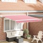 Toldo Retráctil Automático Rojo y Blanco 300x250 cm by , Awnings - Ref: Foro24-3329981, Price: 278,61 €, Discount: %