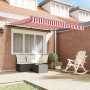 Toldo Retráctil Manual Rojo y Blanco 300x250 cm by , Awnings - Ref: Foro24-3329983, Price: 273,92 €, Discount: %