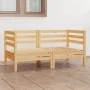 Zweiplätziges Massivholz-Gartensofa aus Kiefer. von vidaXL, Outdoor-Sofas - Ref: Foro24-3082387, Preis: 91,31 €, Rabatt: %