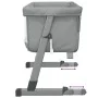 Cradle with light gray linen fabric mattress by vidaXL, Cribs and beds for children - Ref: Foro24-10295, Price: 111,67 €, Dis...