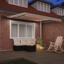 Toldo Manual Retráctil con Raya Multicolor LED 300x250 cm | Foro24.es | Tu tienda online para hogar, jardín y más Foro24.es
