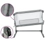 Cradle with light gray linen fabric mattress by vidaXL, Cribs and beds for children - Ref: Foro24-10295, Price: 113,05 €, Dis...