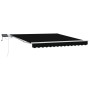Toldo Retráctil Manual con LED Negro 300x250 cm,  Tela de Reemplazo para Toldo de 3x2.5 m Marco Negro | Foro24.es | Tu tienda online para hogar, jardín y más Foro24.es