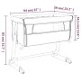 Cradle with light gray linen fabric mattress by vidaXL, Cribs and beds for children - Ref: Foro24-10295, Price: 111,67 €, Dis...