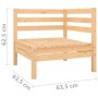 Sofá de jardín 2 plazas madera maciza pino by vidaXL, Outdoor sofas - Ref: Foro24-3082387, Price: 95,38 €, Discount: %