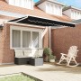 Toldo automático retráctil Negro 300x250 cm, Tela de repuesto para toldo de 3x2.5 m Negro by , Awnings - Ref: Foro24-3330042,...