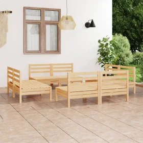 Gartenmöbel-Set 8-teilig aus massivem Kiefernholz von vidaXL, Gartensets - Ref: Foro24-3082412, Preis: 315,82 €, Rabatt: %