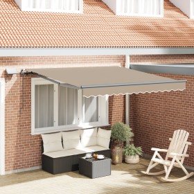 Comprar Toldo Retráctil Manual con LED Beige