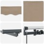 Toldo Retráctil Manual con LED Beige 300x250 cm,  Tela de Repuesto para Toldo de 3x2.5 m Beige | Foro24.es | Tu tienda online para hogar, jardín y más Foro24.es