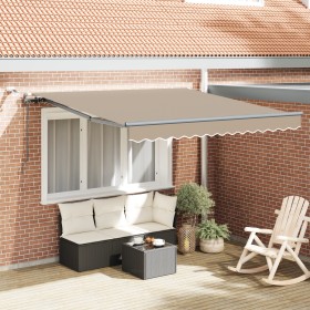 Comprar Toldo retráctil automático con LED Beige
