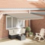Toldo retráctil automático con LED Beige 300x250 cm, Tejido de repuesto para toldo de marco de 3x2,5 m Beige by , Awnings - R...